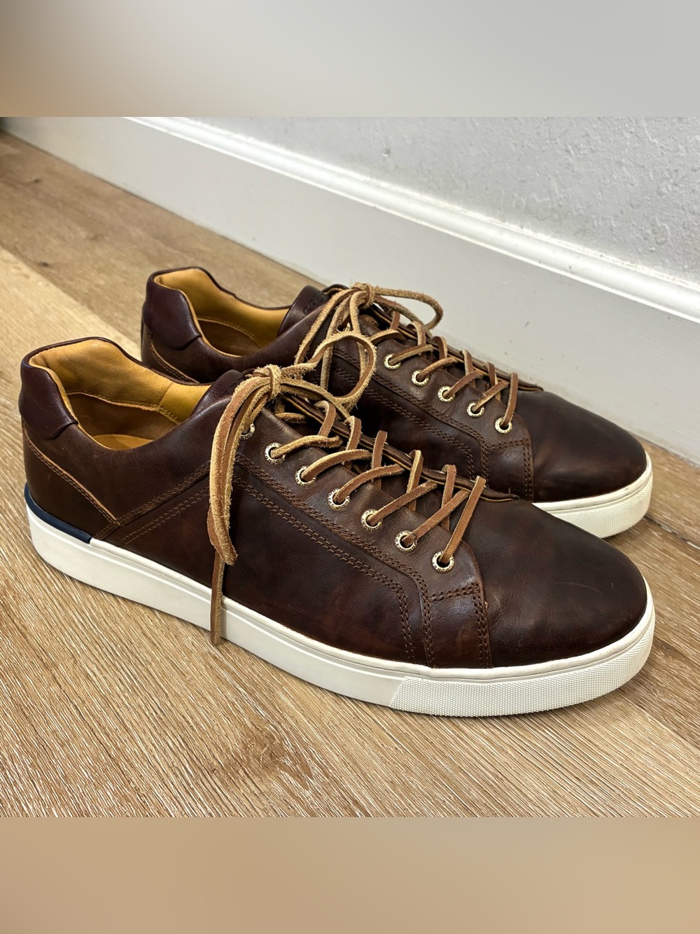Sperry Gold Cup Victura LTT Sneakers Brown Leather Men’s US 13 EU 47.5 31cm